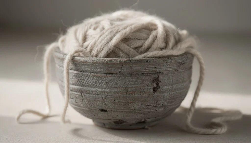 Le bol à laine, compagnon silencieux du tricot et du crochet